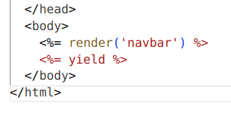 navbar and yield example